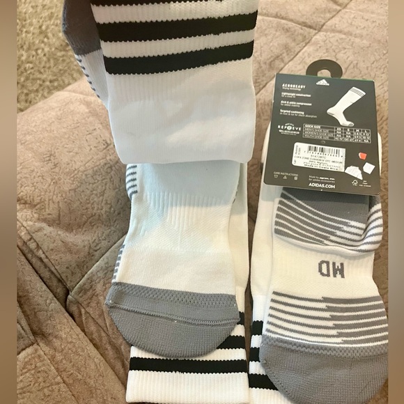NWT Adidas Soccer Copa Zone Sock Cushioned Size Medium over the calf - Picture 4 of 6